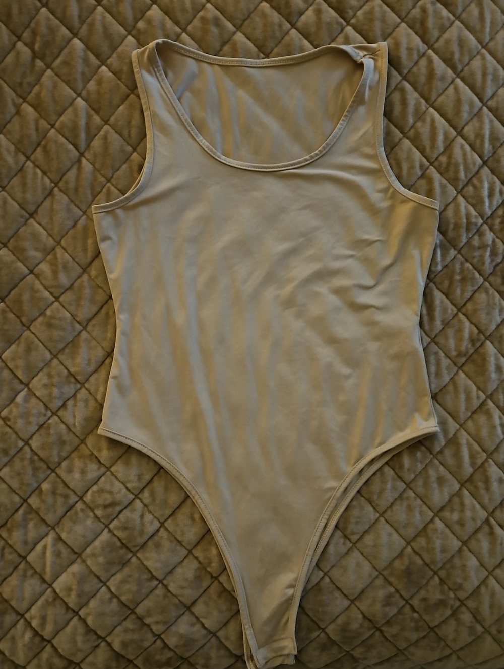 SHEIN Beige/Taupe Girls' One-Piece Bodysuit